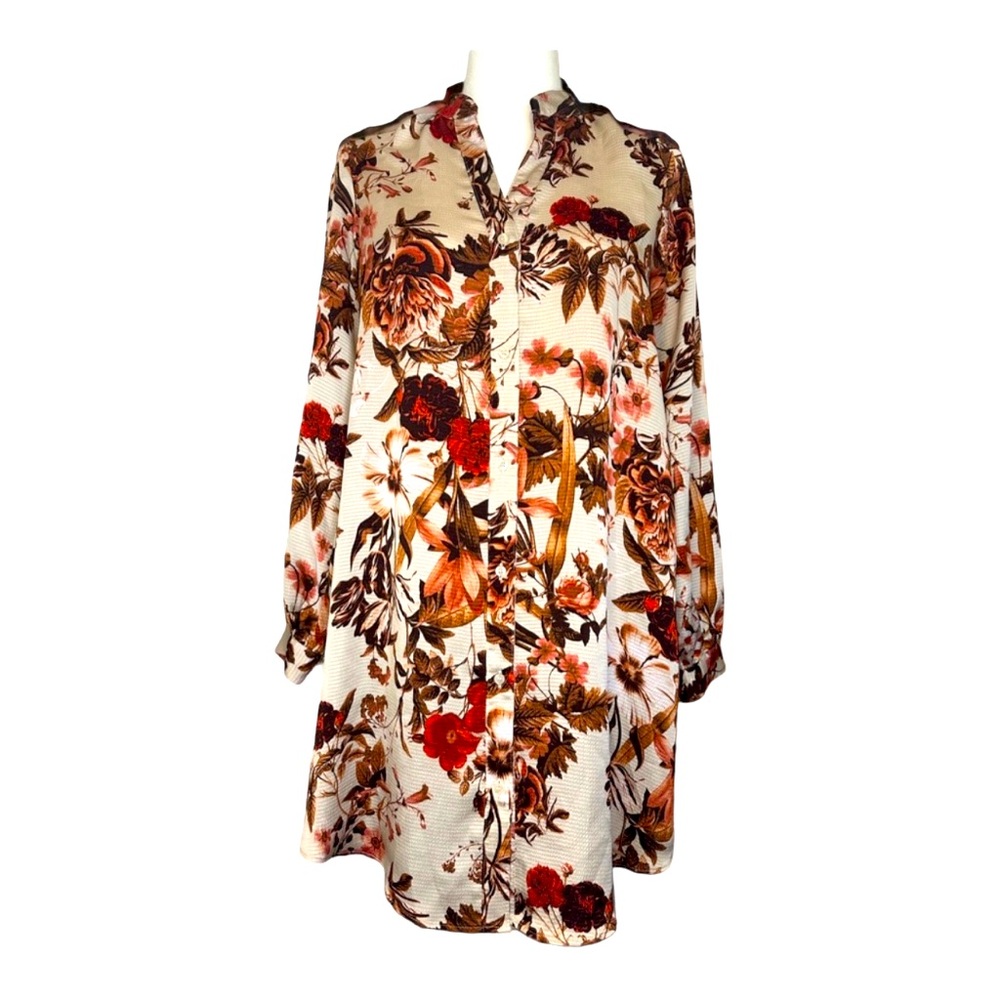 H&M long sleeves floral midi dress.